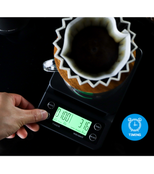 HiBREW Hand coffee timing electronic scale Weighing,Timing,Countdown professional electronic scale