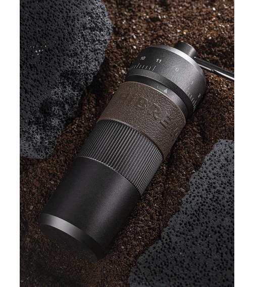 HiBREW Manual Coffee Grinder Portable High Quality Hand Grinder Mill Aluminium With Visual Bean Storage G4B